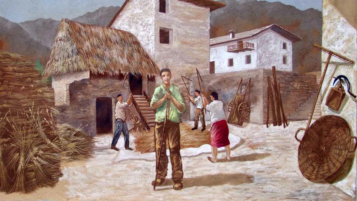 Uno dei murales che decorano alcune case di Sant'Anna di Valdieri | Archivio APAM