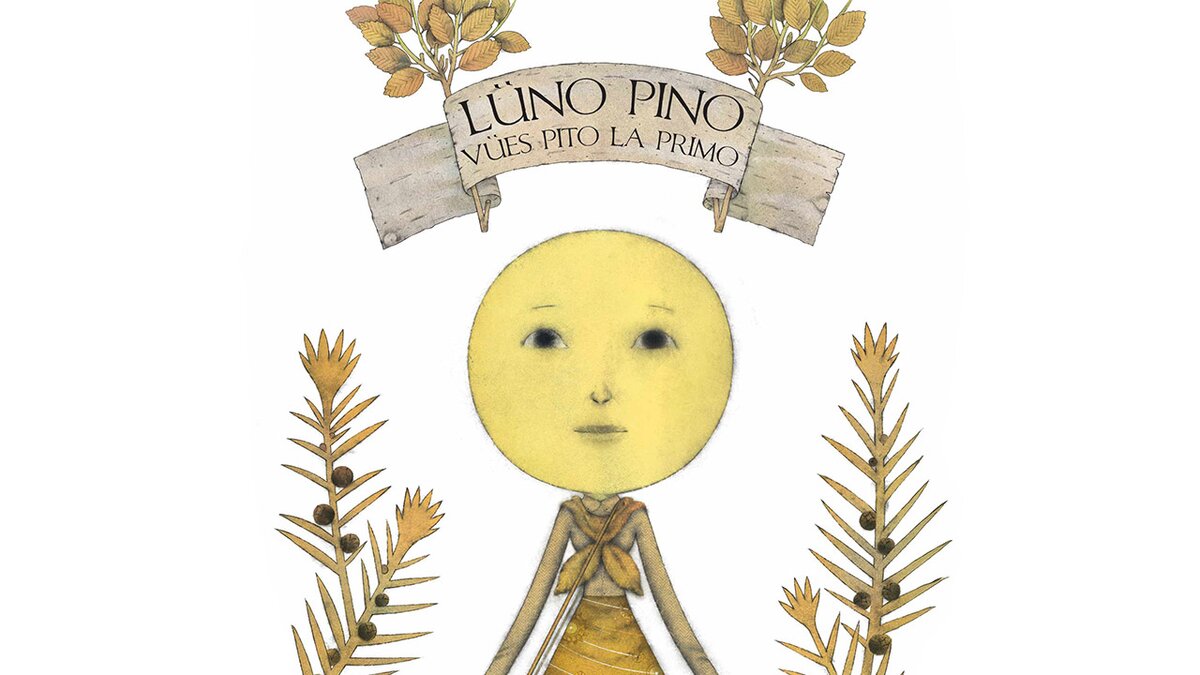 La Luna contadina è un'illustrazione di Marco Paschetta. Fine descrizione immagine.